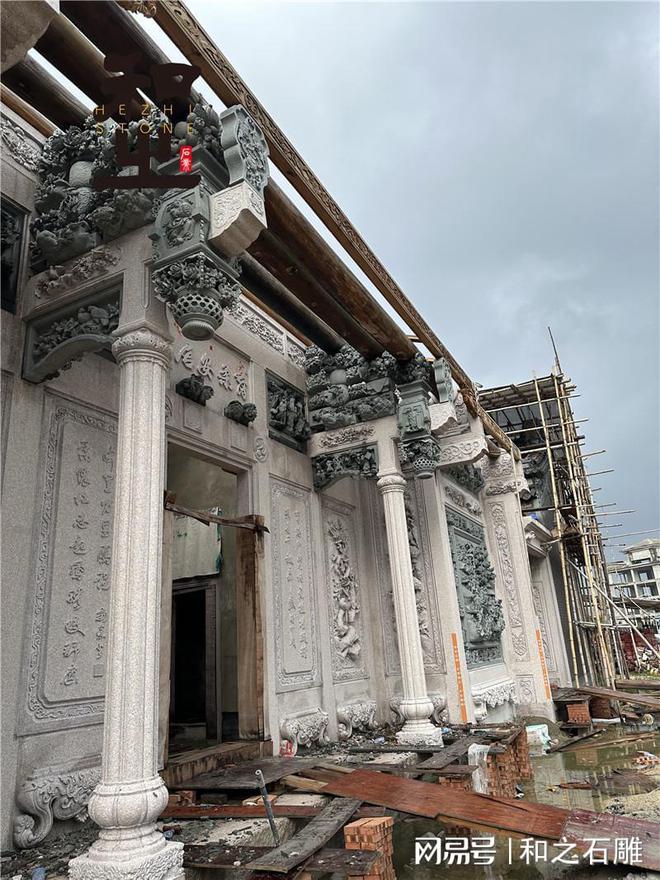 乐鱼官方寺庙祠堂石雕浮雕的各类雕琢