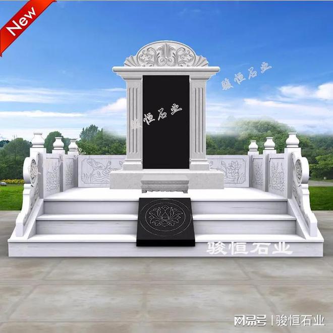 乐鱼官网每块石雕墓碑都是艺术承载着对亲人无尽追思(图1)