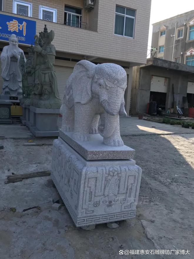 leyu官方网站石雕大象在宗祠中的粉饰意义