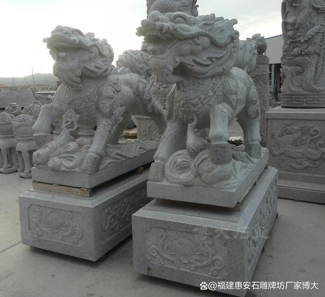 乐鱼官网石雕麒麟在民风文明中的职位